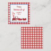 レッドトレインバレンタインのメモ ノートカード (正面/裏面)