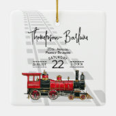 レッドトレインファミリー懇親会 セラミックオーナメント (裏面)