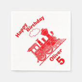 レッドトレインボーイズ5th誕生日ナプキンに指名 スタンダードカクテルナプキン (正面)