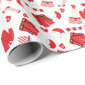 レッドトレンディーがクリスマスサンタのパンツに向けて ラッピングペーパー (ロールコーナー)