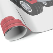 レッドトレーラートラックラッピング紙 ラッピングペーパー (ロールコーナー)