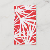 レッドトロピカルビジネスカード 名刺 (裏面)