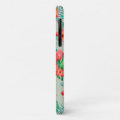 レッドトロピカルフローラオンセージ Case-Mate iPhoneケース (裏面/左)