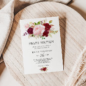 レッドトロピカルSweet sixteen誕生会 招待状