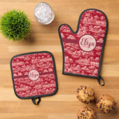 レッドトワルドジョイ 鍋つかみ&鍋敷きセット (トップダウン)