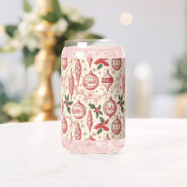 レッドトワル シノワズリー クリスマス オーナメント ガラス缶
