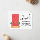 レッドドアのアナウンスメントカードを移動 ノートカード (正面/裏面インサイチュ)