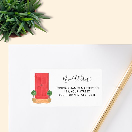 レッドドアの新しいアドレス ラベル