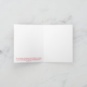 レッドドアオンストーンチャーチ感動的ックノートカード カード (内部)