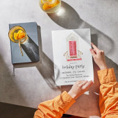 レッドドアクリスマスパーティの招待状 招待状