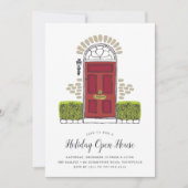 レッドドアホリデーオープンハウス招待状 招待状 (正面)