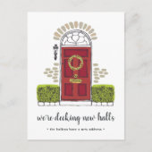 レッドドアホリデー引越しのお知らせ 案内ポストカード (正面)