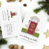 レッドドアホリデー引越しのお知らせ 案内ポストカード