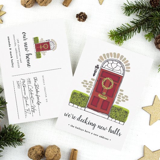レッドドアホリデー引越しのお知らせ 案内ポストカード