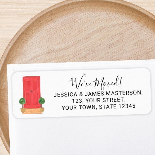レッドドア引っ越しました差出人住所 ラベル
