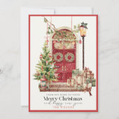 レッドドア我々の家にあなたのクリスマス シーズンカード (正面)