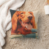 レッドドッグクラシックイントラックウィンドウアートプリント クッション (ブランケット)