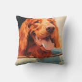 レッドドッグクラシックイントラックウィンドウアートプリント クッション (裏面)