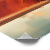 レッドドッグクラシックイントラックウィンドウアートプリント ポスター (角)