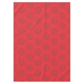 レッドドットオンレッドクリスマスホリデーテーブルクロス テーブルクロス (正面)