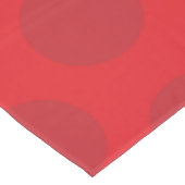 レッドドットオンレッドクリスマスホリデーテーブルクロス テーブルクロス (アングル)