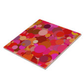 レッドドット紙吹雪セラミックタイル タイル (側面)