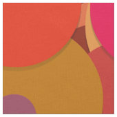 レッドドット紙吹雪布 ファブリック (クローズアップ)