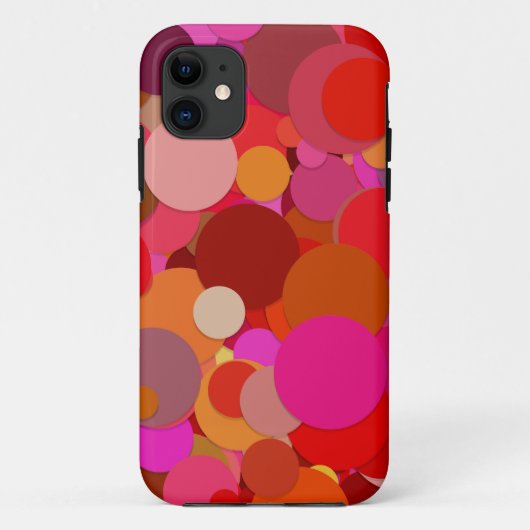 レッドドット紙吹雪電話ケース Case-Mate iPhoneケース (裏面)