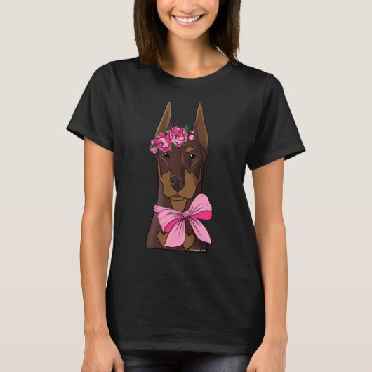 レッドドバーマンフラワーガール Tシャツ (正面)