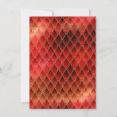 レッドドラゴンはかりで測金ゴールドフェイクグリッター誕生日 サンキューカード (裏面)