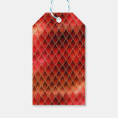 レッドドラゴンはかりで測金ゴールド誕生日ありがとう ギフトタグ (裏面)