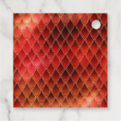 レッドドラゴンはかりで測金ゴールド誕生日ありがとう フェイバータグ (裏面)