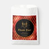 レッドドラゴンはかりで測金ゴールド誕生日ありがとう フェイバーバッグ (正面)