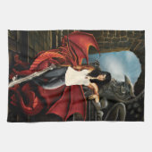 レッドドラゴンアーバンファンタジー キッチンタオル (横)