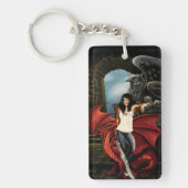 レッドドラゴンアーバンファンタジーQRコード キーホルダー (正面)