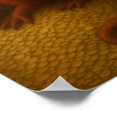 レッドドラゴンオン金ゴールドヤード ポスター (角)