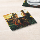 レッドドラゴンキャッスルファンタジー スクエアペーパーコースター (アングル)