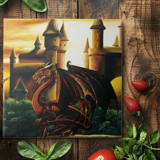 レッドドラゴンキャッスルファンタジー タイル