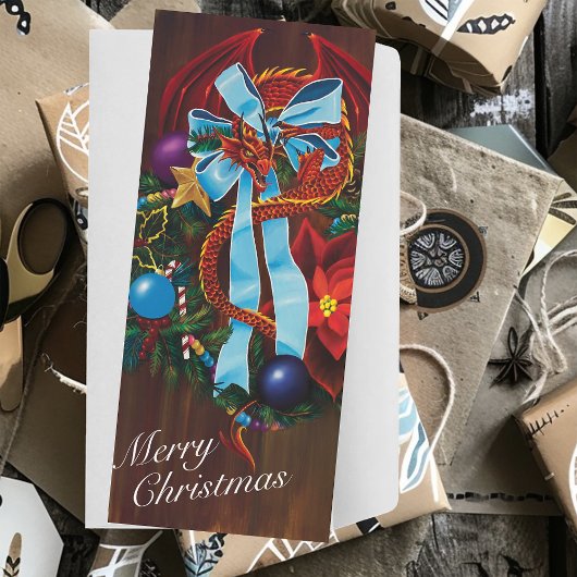 レッドドラゴンクリスマスリース シーズンカード
