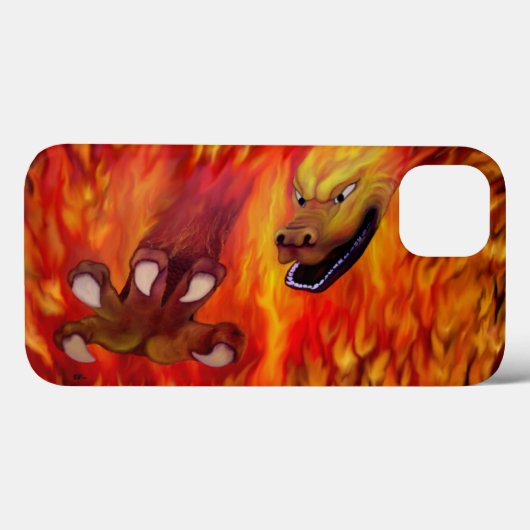 レッドドラゴンクロー Case-Mate iPhoneケース (裏面 (横))