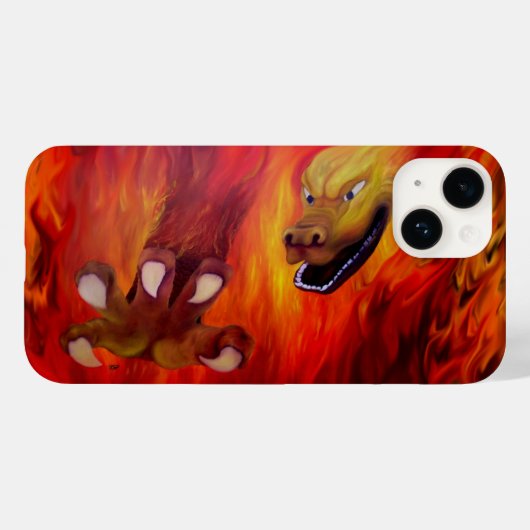 レッドドラゴンクロー Case-Mate iPhoneケース (裏面 (横))