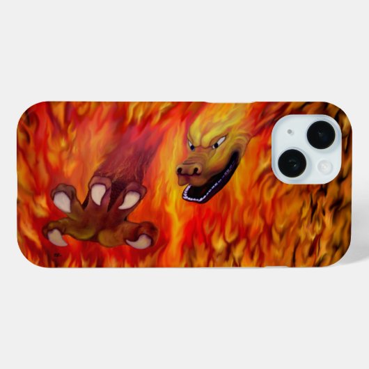レッドドラゴンクロー Case-Mate iPhoneケース (裏面 (横))