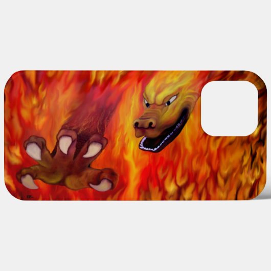 レッドドラゴンクロー Case-Mate iPhoneケース (裏面 (横))