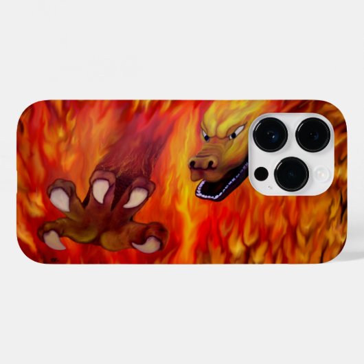 レッドドラゴンクロー Case-Mate iPhoneケース (裏面 (横))