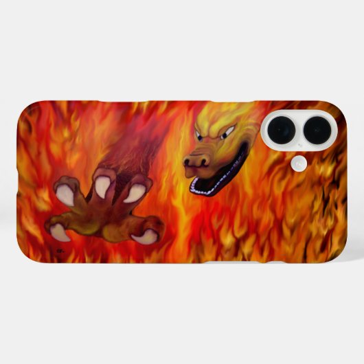 レッドドラゴンクロー Case-Mate iPhoneケース (裏面 (横))