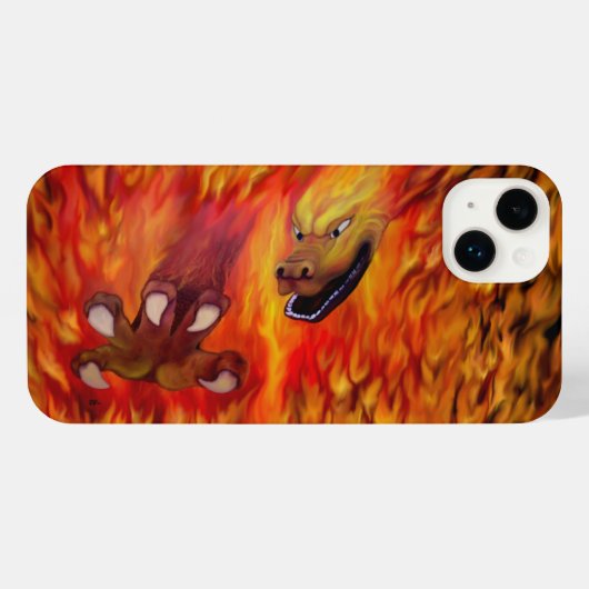 レッドドラゴンクロー iPhoneケース (裏面横)