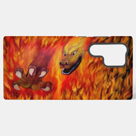 レッドドラゴンクロー SAMSUNG GALAXYケース (裏面横)