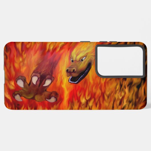 レッドドラゴンクロー SAMSUNG GALAXYケース (裏面横)