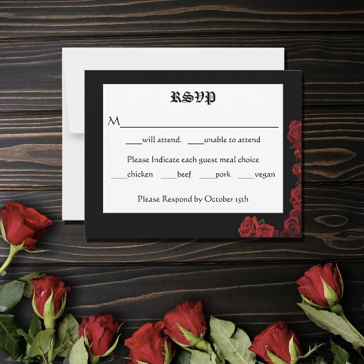 レッドドラゴンソードバラ ノートカード