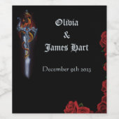 レッドドラゴンソードバラ ワインラベル (シングルラベル)